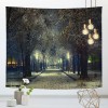 Forest series hanging cloth four seasons scenery background decoration Nordic style bedroom living room wall tapestry customization