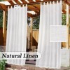 Linen window screen outdoor waterproof outdoor pavilion terrace curtain finished curtain outdoor hanging curtain