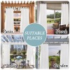 Linen window screen outdoor waterproof outdoor pavilion terrace curtain finished curtain outdoor hanging curtain
