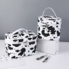 Ins tide cow pattern waterproof handbag cosmetic bag net red portable washing bag creative waterproof travel storage bag