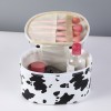 Ins tide cow pattern waterproof handbag cosmetic bag net red portable washing bag creative waterproof travel storage bag