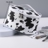 Ins tide cow pattern waterproof handbag cosmetic bag net red portable washing bag creative waterproof travel storage bag