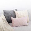 Modern simple light luxury geometric quilted pillow cover model room sofa pillow bedroom bedside cushion waist pillow