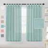 Linen blended semi transparent curtain cloth living room bedroom hanging curtain solid color light luxury finished fabric curtain window screen