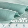Linen blended semi transparent curtain cloth living room bedroom hanging curtain solid color light luxury finished fabric curtain window screen