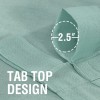 Linen blended semi transparent curtain cloth living room bedroom hanging curtain solid color light luxury finished fabric curtain window screen