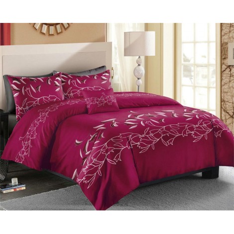 European and American bedding Molan quilt cover pillow case three piece set
