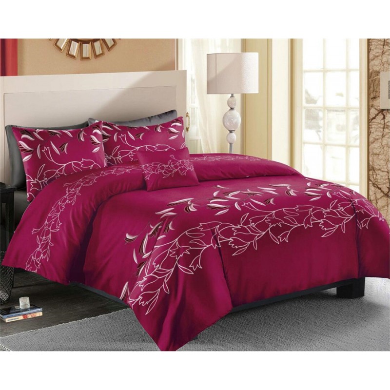European and American bedding Molan quilt cover pillow case three piece set