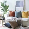Pillow cover living room sofa velvet cushion light luxury model room sofa pillow back Plush sofa pillow cover