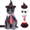 Pet Halloween cloak set dog bow tie cloak hat holiday accessories