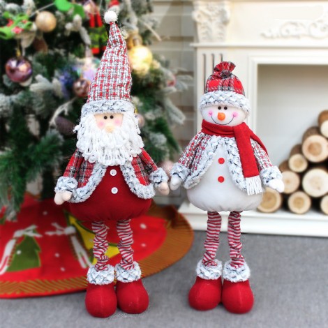 Christmas decorations Santa Claus Doll Christmas elk window Hotel Welcome scene layout