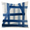 Home blue pillow cover geometric plant Mermaid summer Pillow Cover Blue Summer