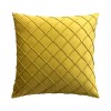 Nordic style velvet pillow case sofa pillow case living room cushion embossed rhombic velvet waist pillow back