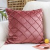 Nordic style velvet pillow case sofa pillow case living room cushion embossed rhombic velvet waist pillow back