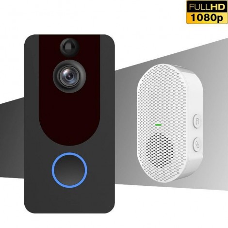 Video wireless doorbell 1080 HD monitoring V7 smart doorbell mobile phone WiFi doorbell low power visual intercom