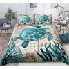 European and American turtle digital printing quilt cover, home textile three piece set, bedding three piece set