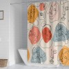 Shower curtain modern simple abstract art facial shower curtain bathroom curtain Polyester Waterproof Shower Curtain