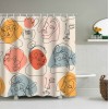 Shower curtain modern simple abstract art facial shower curtain bathroom curtain Polyester Waterproof Shower Curtain