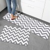 Floor mat waterproof, oil proof and anti slip washable PVC leather foam kitchen floor mat