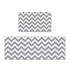 Floor mat waterproof, oil proof and anti slip washable PVC leather foam kitchen floor mat