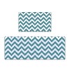 Floor mat waterproof, oil proof and anti slip washable PVC leather foam kitchen floor mat