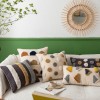Nordic Bohemian style living room sofa pillow ins light luxury cotton canvas tufted waist pillow cushion pillow case