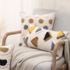 Nordic Bohemian style living room sofa pillow ins light luxury cotton canvas tufted waist pillow cushion pillow case