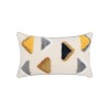 Nordic Bohemian style living room sofa pillow ins light luxury cotton canvas tufted waist pillow cushion pillow case