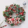 Christmas decorations Nordic green plants Eucalyptus Christmas Wreath home wall hanging door hanging decorations
