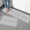 Gray line floor mat waterproof, oil proof and anti slip PVC foamed leather kitchen floor mat