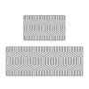 Gray line floor mat waterproof, oil proof and anti slip PVC foamed leather kitchen floor mat