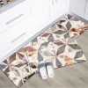 European and American Abstract floor mat waterproof and oil-proof PVC foamed leather kitchen floor mat thickened oil-proof and water-proof