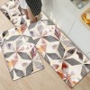 European and American Abstract floor mat waterproof and oil-proof PVC foamed leather kitchen floor mat thickened oil-proof and water-proof