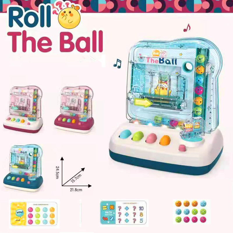 Douyin, the same science and education rolling ball, toy track ball, parent-child interactive game machine, beanie machine