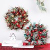 Christmas decorations Nordic style Christmas ball ribbon wreath home wall hanging door hanging decoration