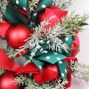 Christmas decorations Nordic style Christmas ball ribbon wreath home wall hanging door hanging decoration