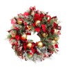 Christmas decorations Nordic style Christmas ball ribbon wreath home wall hanging door hanging decoration