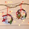 Christmas decorations small Wreath Christmas rattan wreath party window decoration small pendant