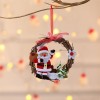 Christmas decorations small Wreath Christmas rattan wreath party window decoration small pendant