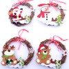 Christmas decorations small Wreath Christmas rattan wreath party window decoration small pendant