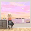 Ins maiden heart oil painting wallpaper background cloth dormitory room bedroom decoration hanging cloth background cloth