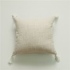 Cotton linen tassel pillow sofa cushion pillow Nordic linen pillow cover bedside backrest sofa pillow cover