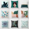 Home pillow case green series Frida pillow case living room sofa decorative pillow case cushion
