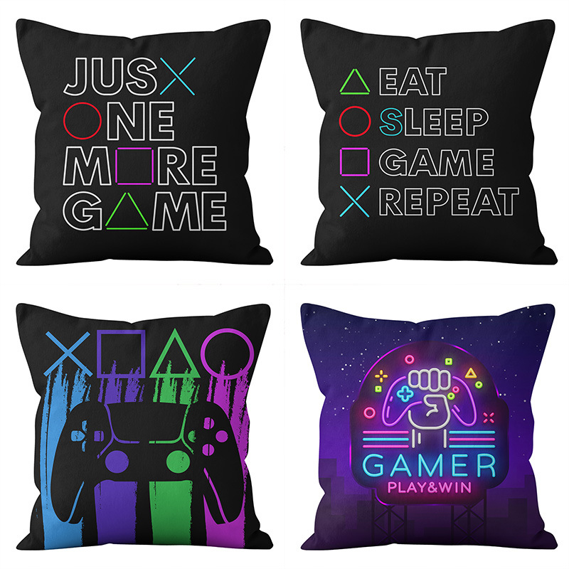 Home game pillow case game handle pillow case eat sleep game repeat