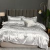 Bedding European Court yellow geometric stripe jacquard ice three or four piece set