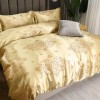 Bedding European Court yellow geometric stripe jacquard ice three or four piece set