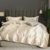 Bedding European Court yellow geometric stripe jacquard ice three or four piece set