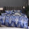 Bedding European Court yellow geometric stripe jacquard ice three or four piece set