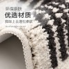 Simple toilet door mat water absorbent foot mat home bathroom non slip mat Door Mat Carpet