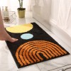 Modern simple wear-resistant and rub resistant floor mat household bedroom bathroom door water absorption anti-skid foot pad
